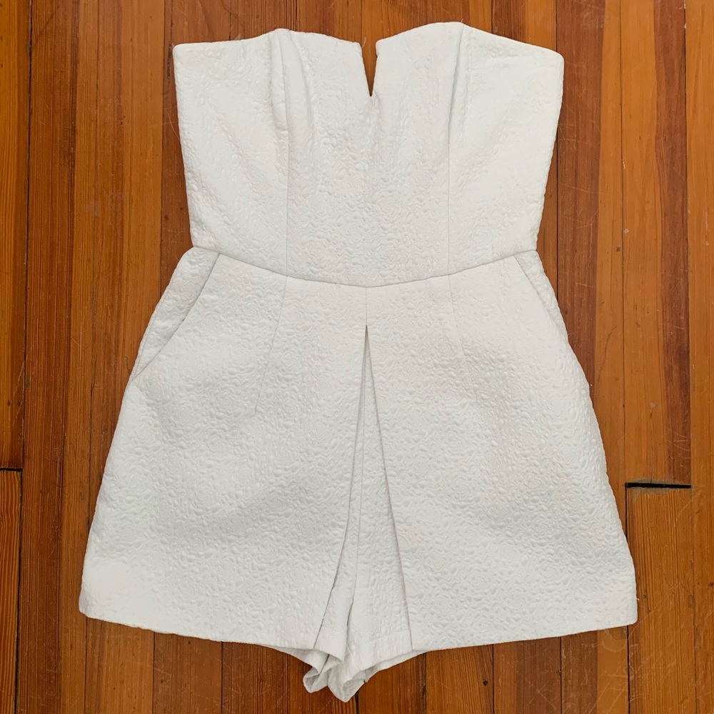 White romper perfect for bachelorette!